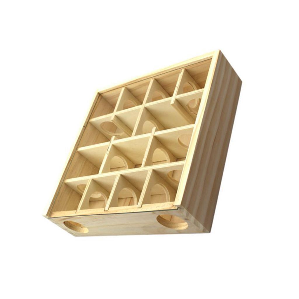 Pet Hamster Wooden Maze Tunnel Gerbil Rat Mouse Mice Small Animal Play Toys