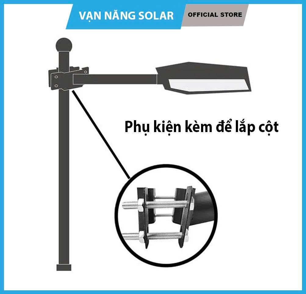 Đèn đường năng lượng mặt trời 3 mặt 400W