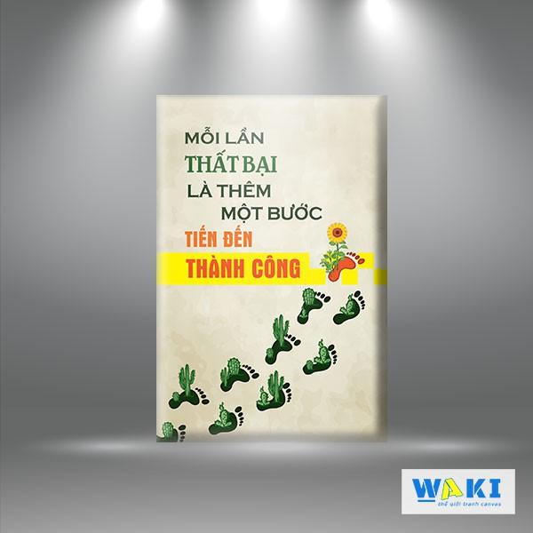 Tranh tạo động lực ” Mỗi lần thất bại là thêm một bước tiến đến thành công” – W250