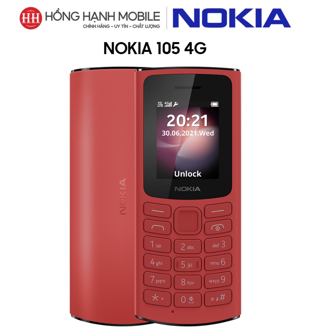 Điện Thoại Nokia 105 4G - Hàng Chính Hãng