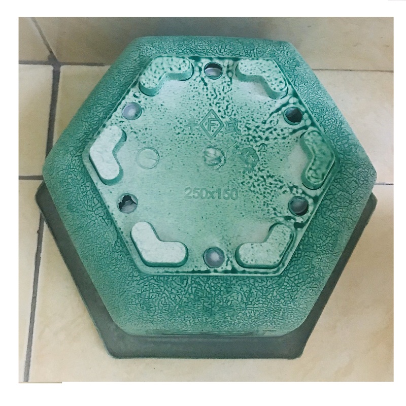 15 Chậu Nhựa Trồng Hoa Cây Cảnh Lục Giác Nhiều Màu Kích Thước 250x150
