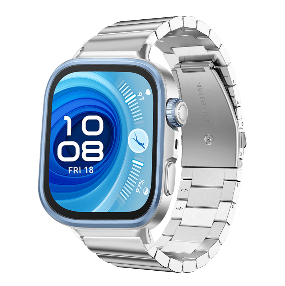 Dây Thép Mắt Ngang cho Huawei Watch Fit 3 / Huawei Watch Fit 4 / Huawei Watch Fit 4 Pro - Hàng Chính Hãng