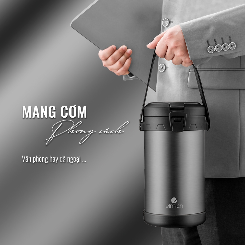 Hộp Cơm Giữ Nhiệt Elmich EL-8030 - Hàng Chính Hãng