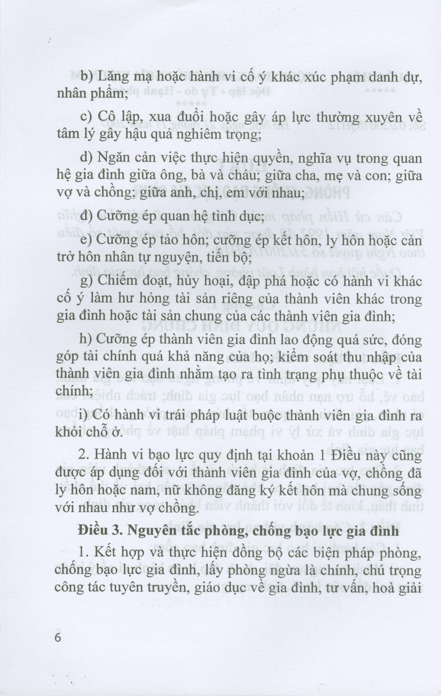 Luật Phòng, Chống Bạo Lực Gia Đình Và Văn Bản Hướng Dẫn Thi Hành