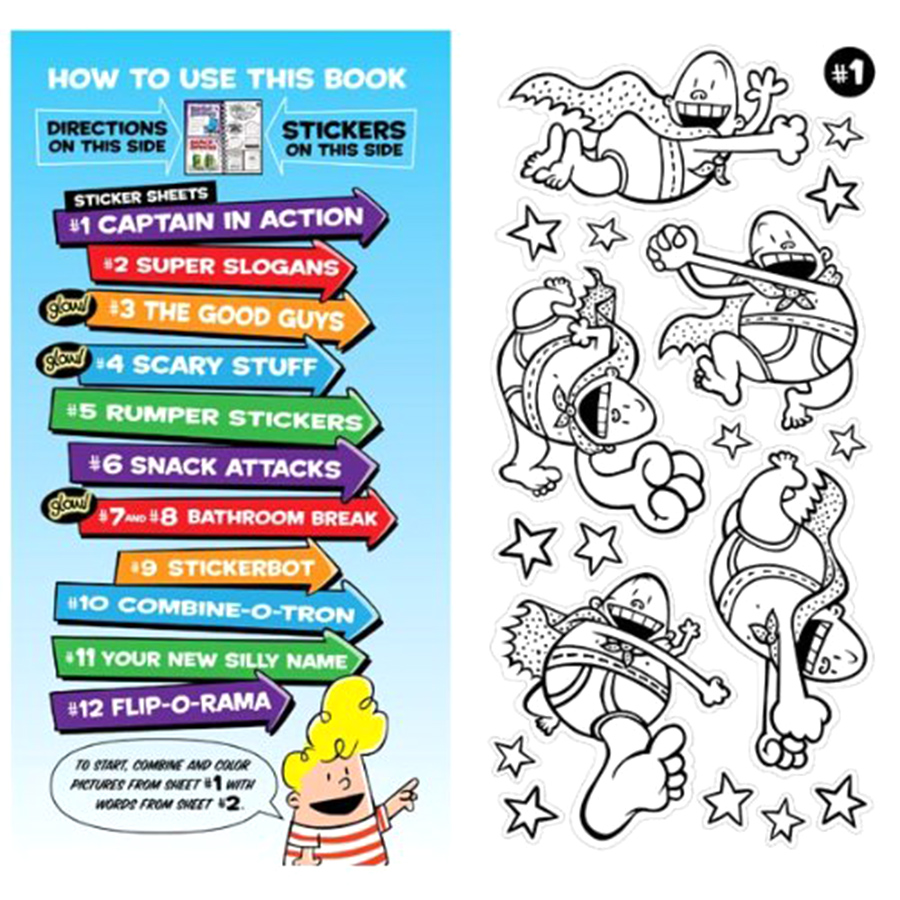 Klutz: The Captain Underpants Super-Silly Sticker Studio Pack