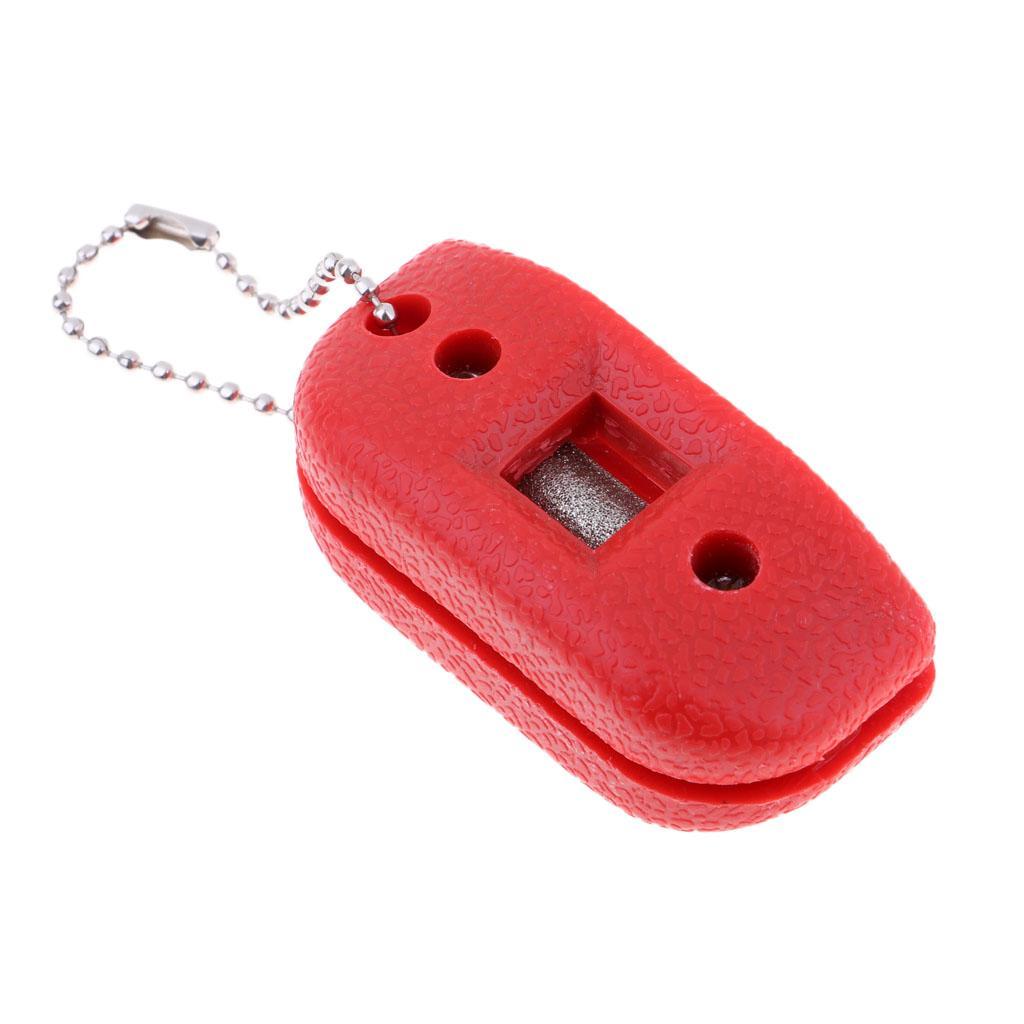 2X Ice Hockey Skate Sharpener Hand Held Blade Sharpener Edge Tool with Stone