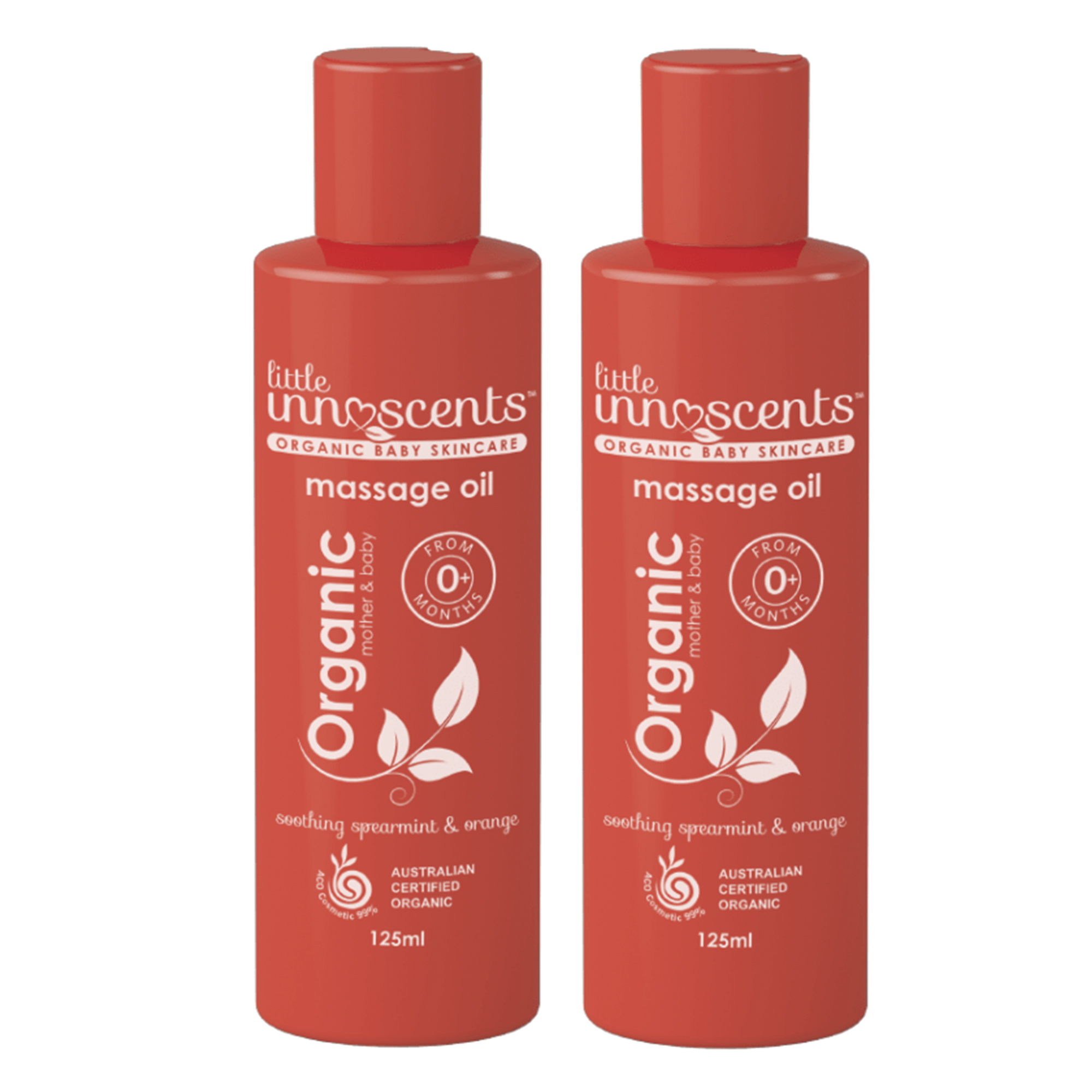 Bộ 2 chai Dầu massage hữu cơ Little Innoscents Organic Massage Oil