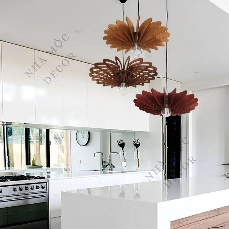 Đèn gỗ thả trần trang trí mẫu TT02