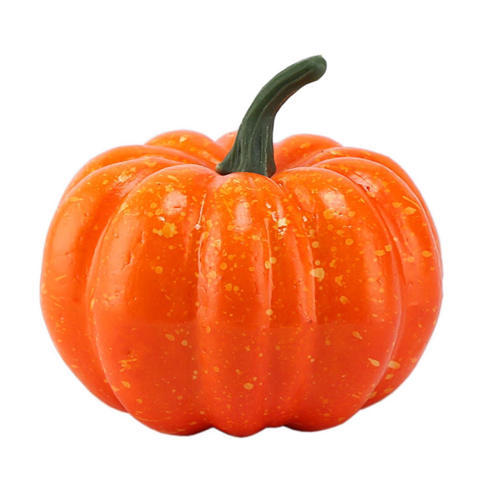 5Pcs Fake Pumpkins Model/ Mini Simulation Pumpkins Model/ Mini Children's Education Tool /Fake Foam Pumpkins for Halloween