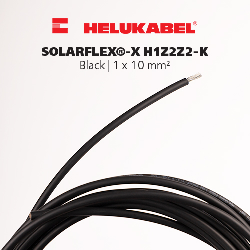 Dây cáp DC HELUKABEL SOLARFLEX-X H1Z2Z2-K | Black | 1 x 10 mm²