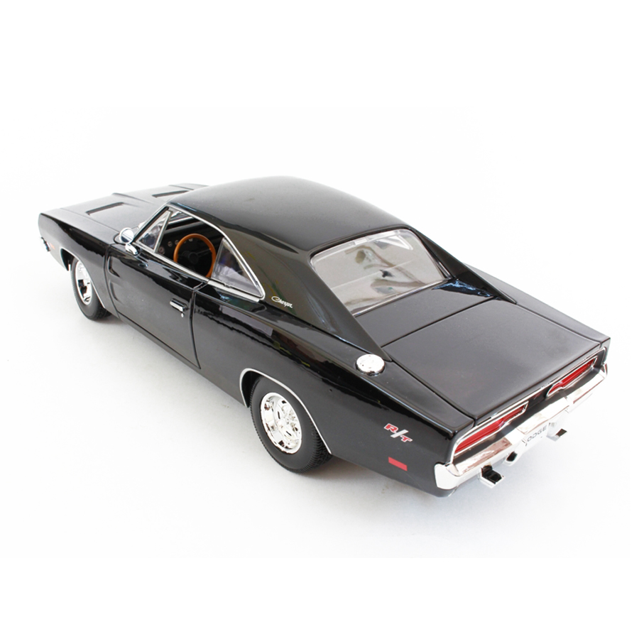 Mô Hình Xe Dodge Charger R/T 1969 Met Grey 1:18 Maisto - MH 31387