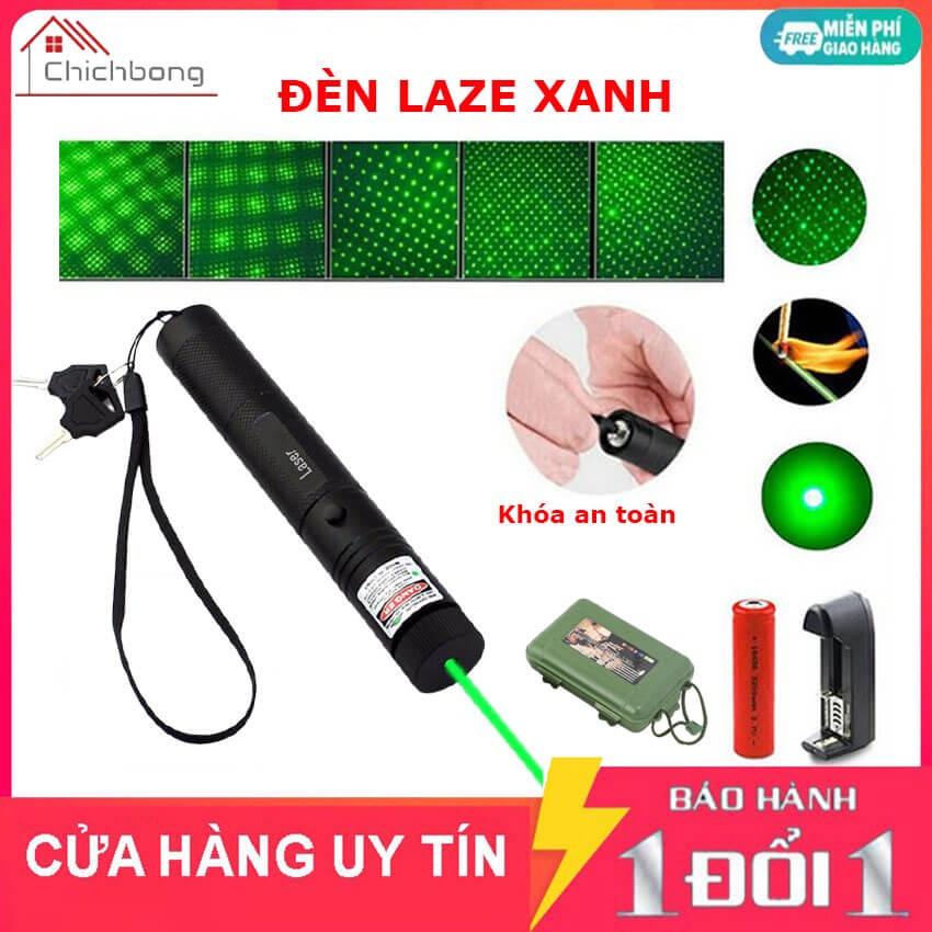 Đèn pin Laser màu xanh lá cực mạnh, siêu sáng dùng thuyết trình, giảng dạy