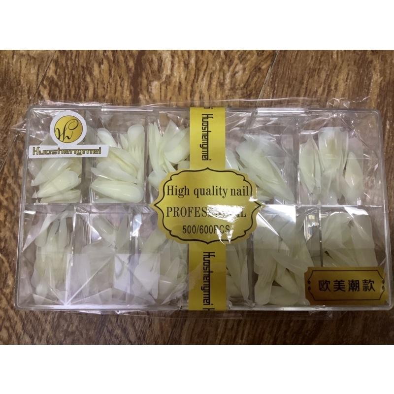 Móng giả fom nhọn màu đục hàng chuẩn