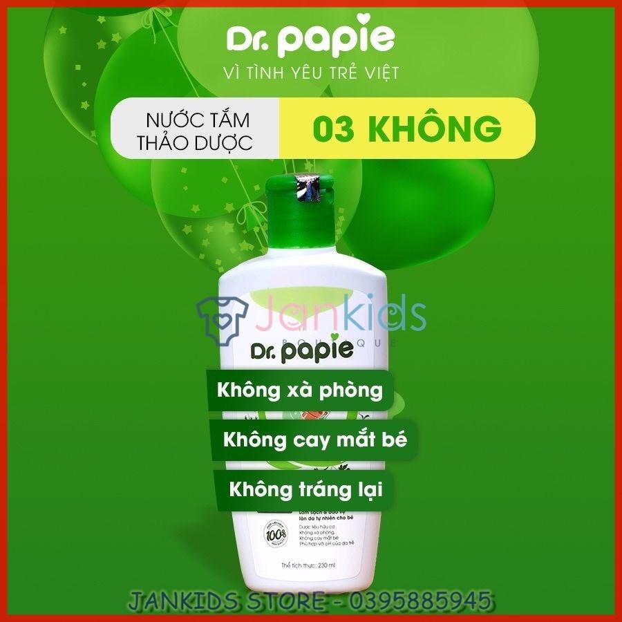 Nước tắm thảo dược DR. PAPIE giúp ngăn ngừa và giảm các vấn đề về da cho bé 0-3 tuổi