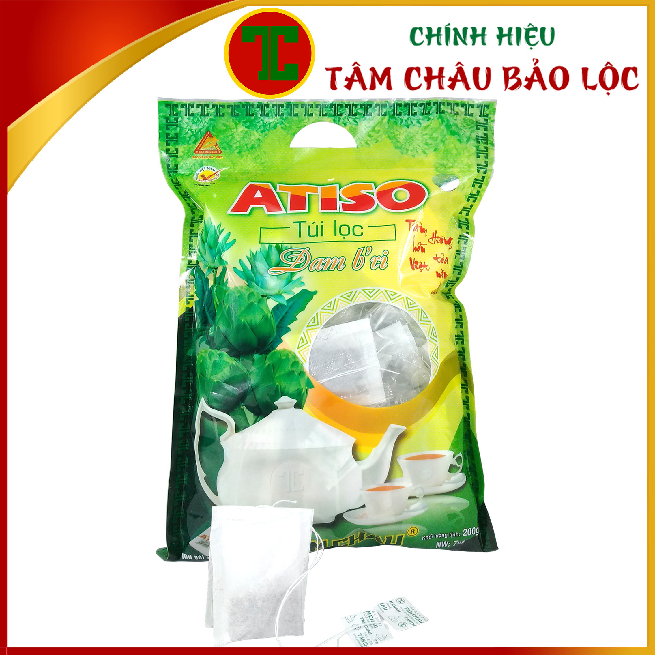 Trà Atiso Túi Lọc Cao Cấp 200Gr