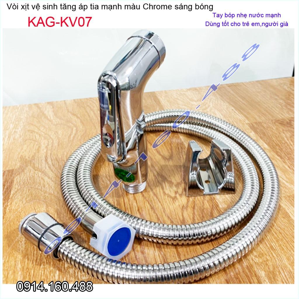 Vòi xịt vệ sinh trẻ em KAG-KV07, vòi nhấn tay cho trường mẫu giáo Crome bóng tia mạnh rửa sạch sử dụng tốt