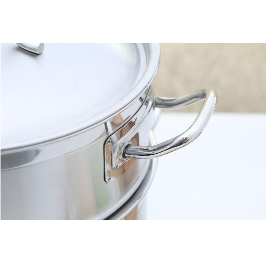 Bộ Nồi Xửng Hấp Nắp Inox Fivestar 28cm ST28-3D - Hàng Chính Hãng