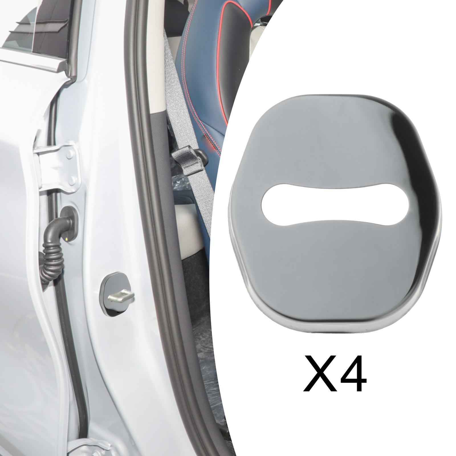 4Pcs Car Door Lock Cover Decor Metal for Byd Yuan Plus Atto 3