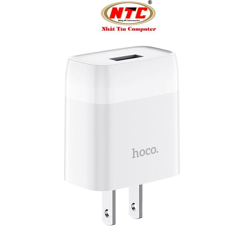 Cốc sạc dành cho Hoco C72 Glorious output max 2.1A (Trắng) - Hàng chính hãng