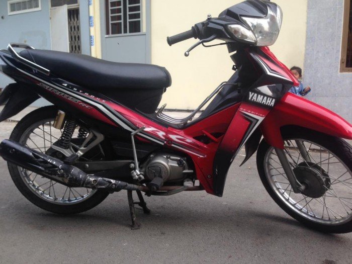 Bộ dàn áo màu Đỏ đun Đen nhựa ABS cao cấp dành cho xe SIRIUS RC - Loại Phanh Cơ
