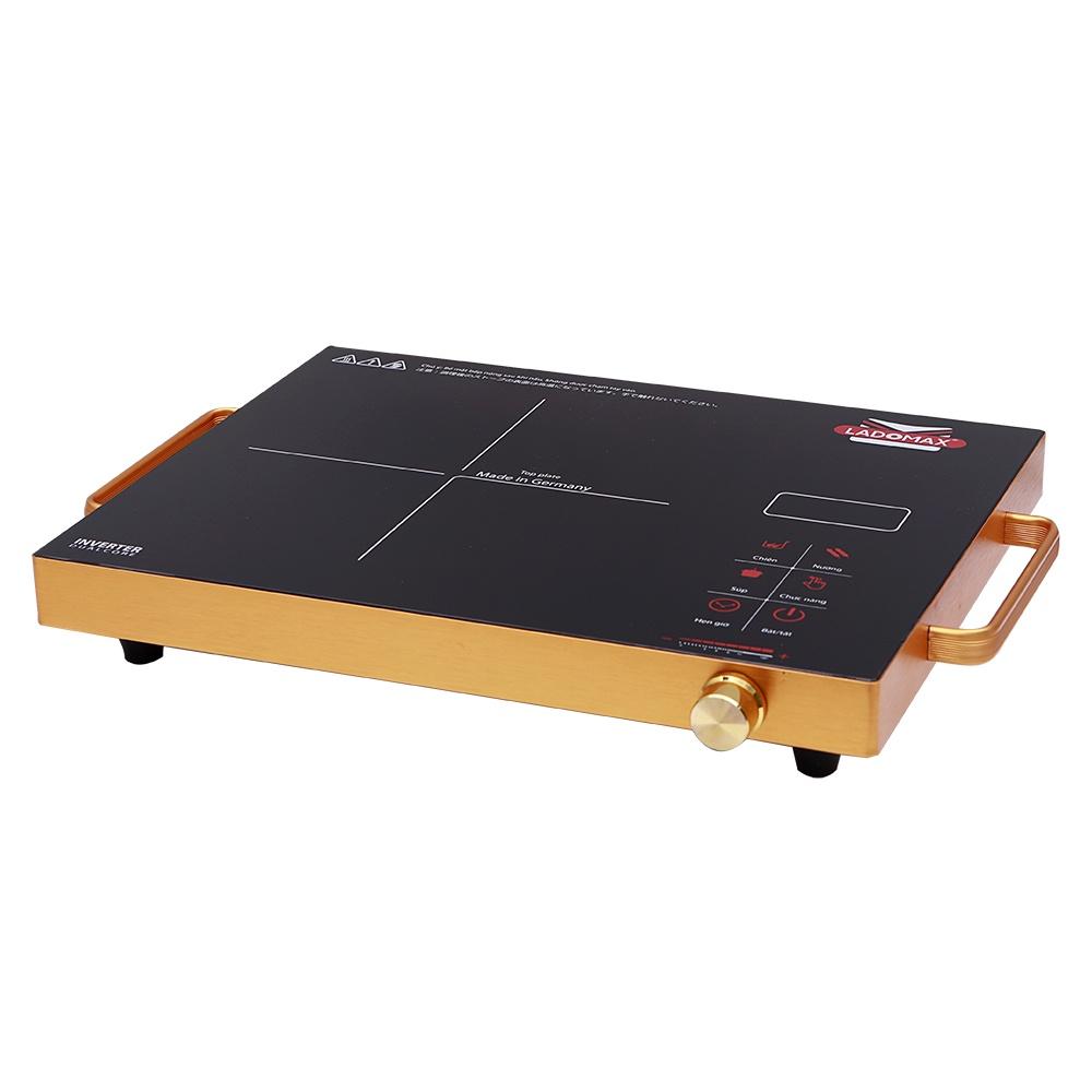 Bếp Điện Hồng Ngoại Ladomax Ha666 khung tay cầm màu vàng, công suất 2200W