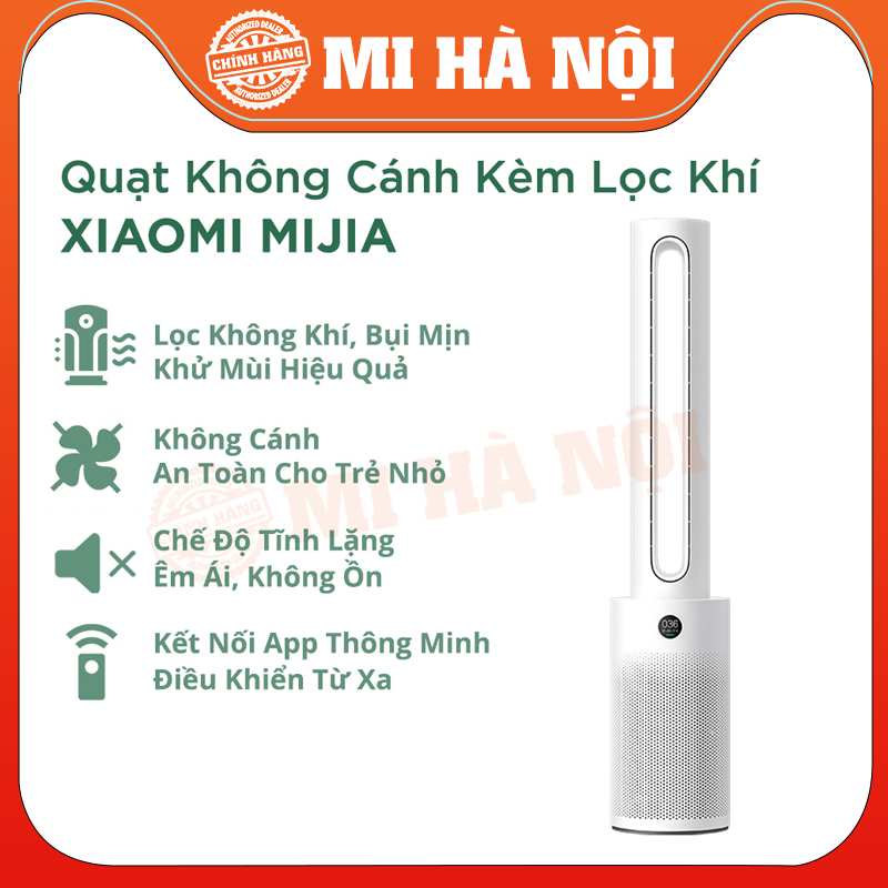 Quạt không cánh XIAOMI 2 in 1 kèm lọc không khí Hàng chính hãng