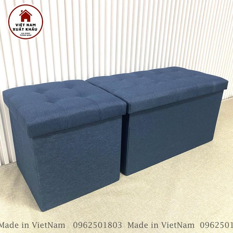 Ghế Dài Sofa Kiêm Hộp Đựng Đồ [2 in 1] Chất Vải Oxford 600D Cao Cấp Size Lớn XL 70x39xcao40cm