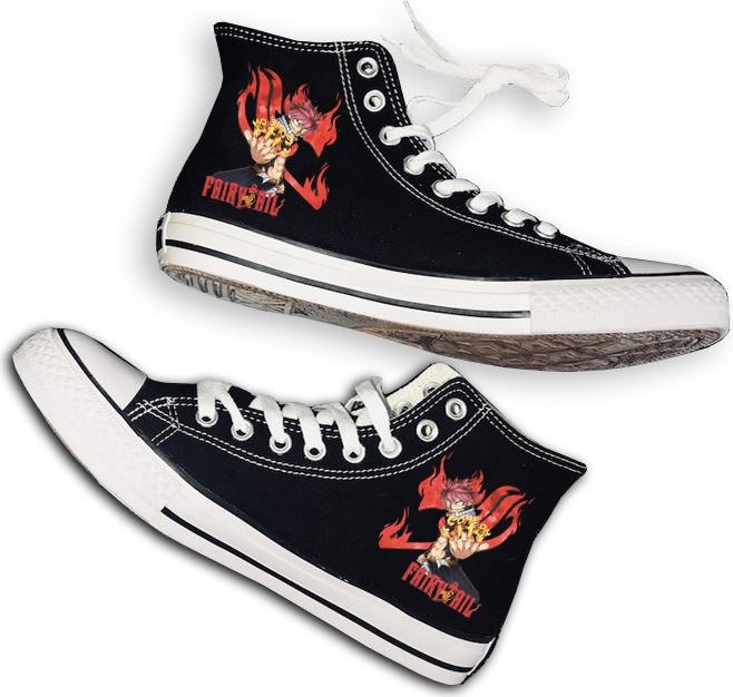 Giày Fairy Tail cổ cao thời trang phong cách anime manga