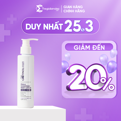 Sữa dưỡng thể làm trắng, săn chắc và dưỡng ẩm da mịn màng PHA-A Body Lotion The Gentinol 0221 150g