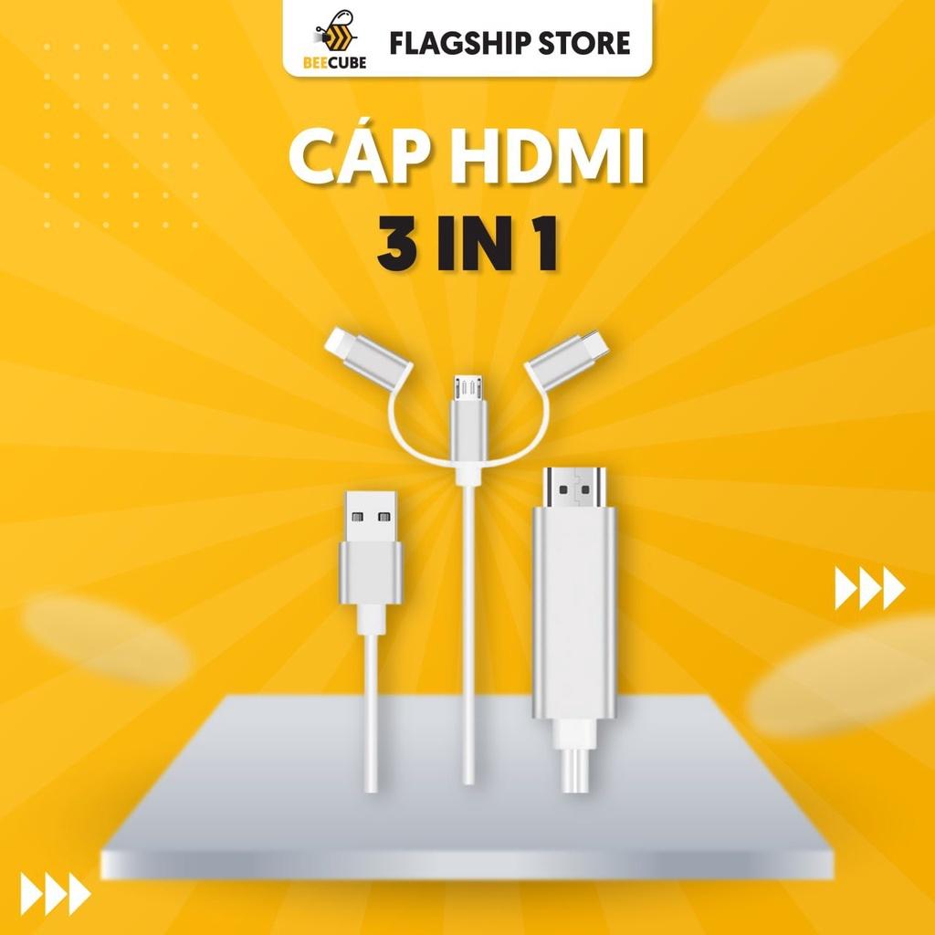 Cáp MHL 3 in 1 Hỗ Trợ Máy Chiếu Beecube