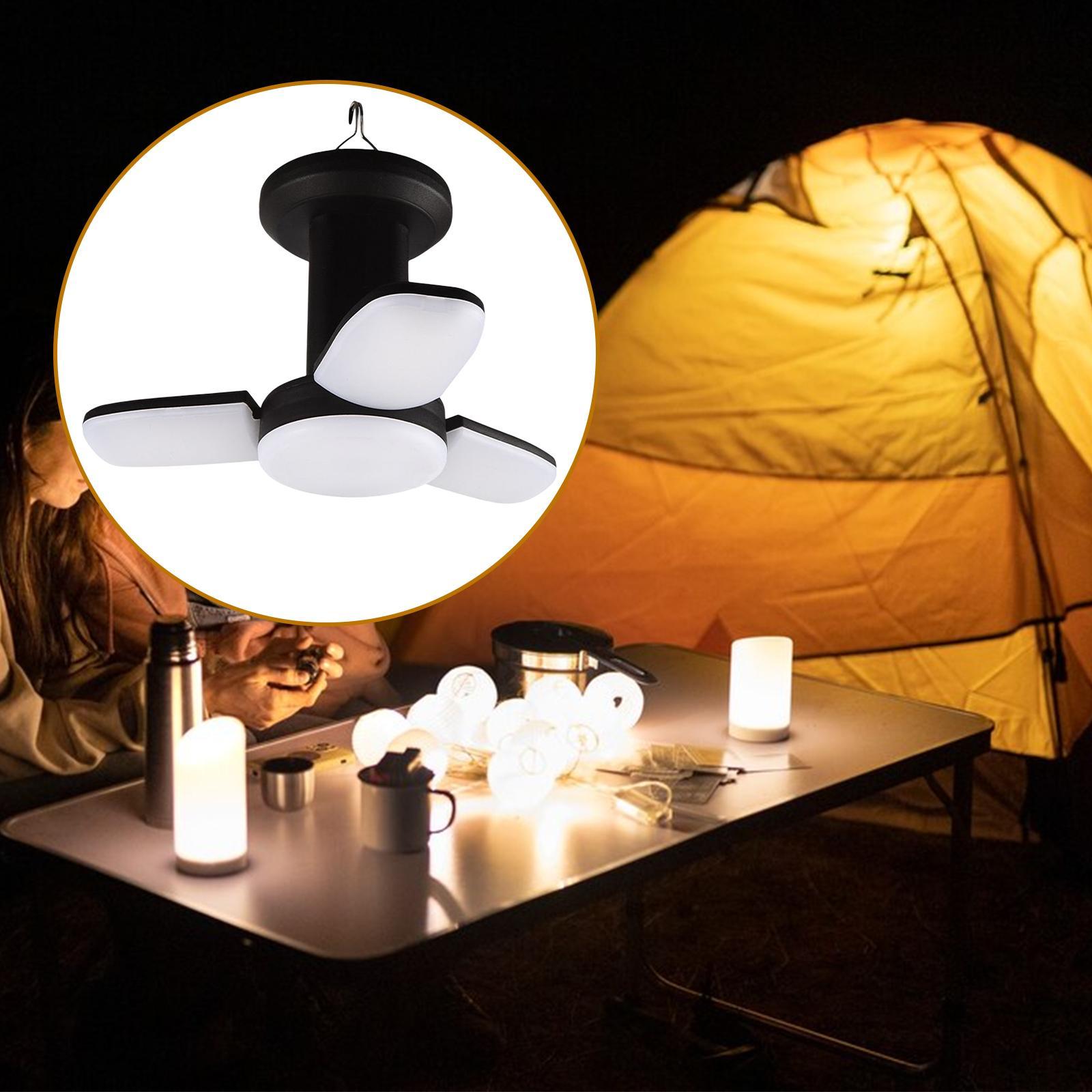 Camping Lantern Rechargeable, Camping Lights Lamp 6 Light Modes Bright LED Tent Light for Camping, Emergency, Fishing, Hiking