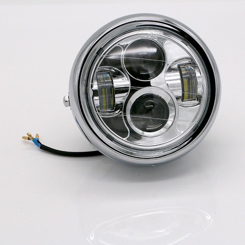 Đèn pha 12V phong cách retro dành cho xe mô tô Harley Cafe Racer Honda