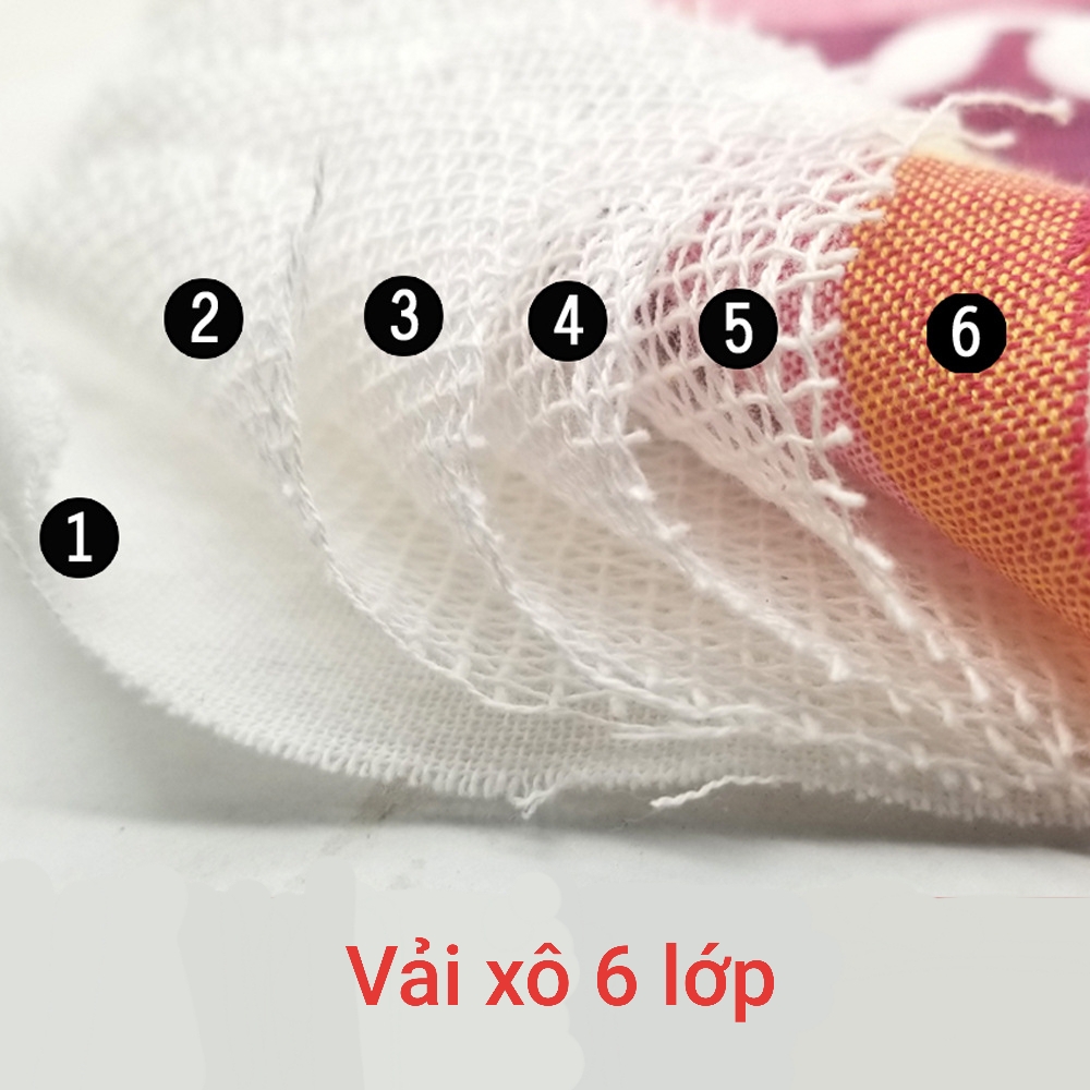 Khăn choàng tắm vải xô 6 lớp