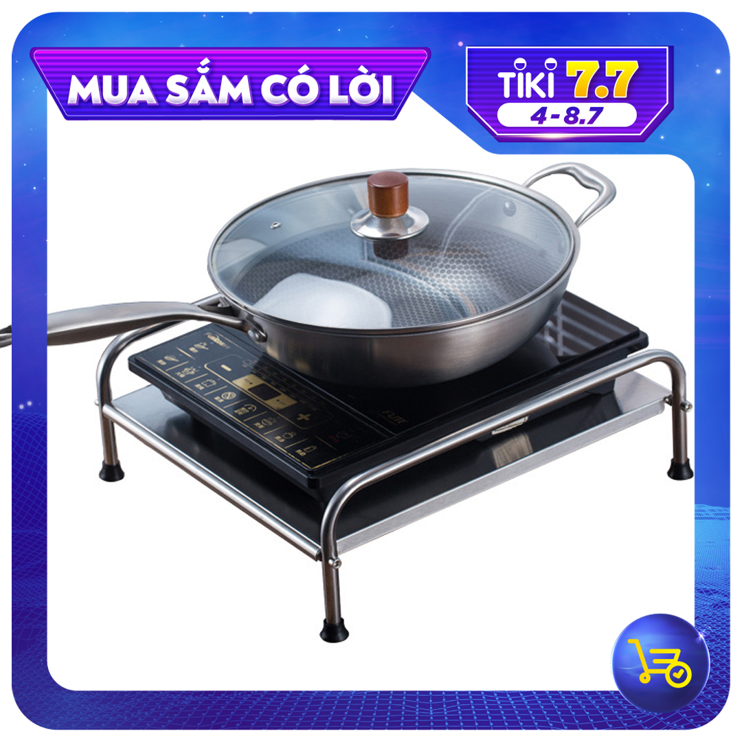 Hình ảnh Kệ để bếp từ bếp gas mini 1 tầng Hobby Home Decor KBN1 đặt trên bếp tiện dụng khó rỉ sét