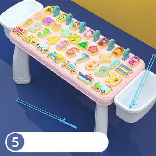 Bàn Đồ Chơi Câu Cá Giáo Dục 5in1 Chữ Số Thông Minh - Hàng chính hãng