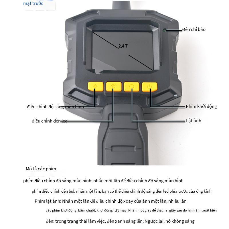 Phong cách mới nhất GL8898 nội soi công nghiệp 8MM độ nét cao phát hiện đường ống ống rắn / bảo dưỡng xe / chức năng đầu ra tần số