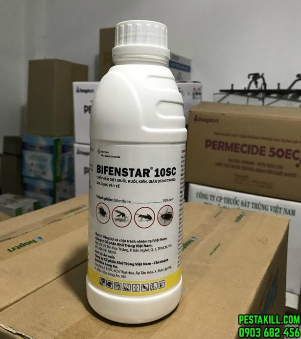 Thuốc Bifenstar 10SC diệt muỗi, kiến, gián... cho nhà ở và bọ trĩ, bọ xít.. gây hại cho cây trồng