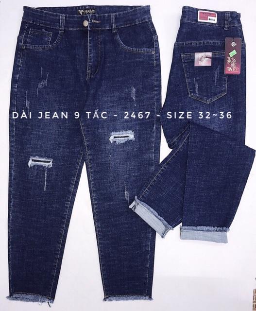 QUẦN JEAN 9 TẤC BIG SIZE CO DÃN MẠNH 2544