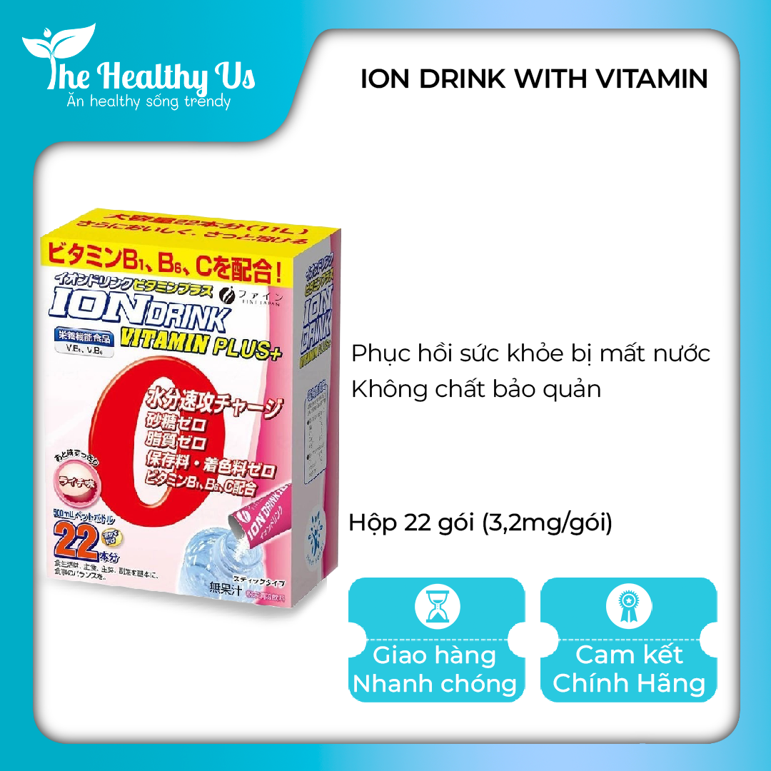 Bột bù khoáng ION Drink vị vải Fine Japan