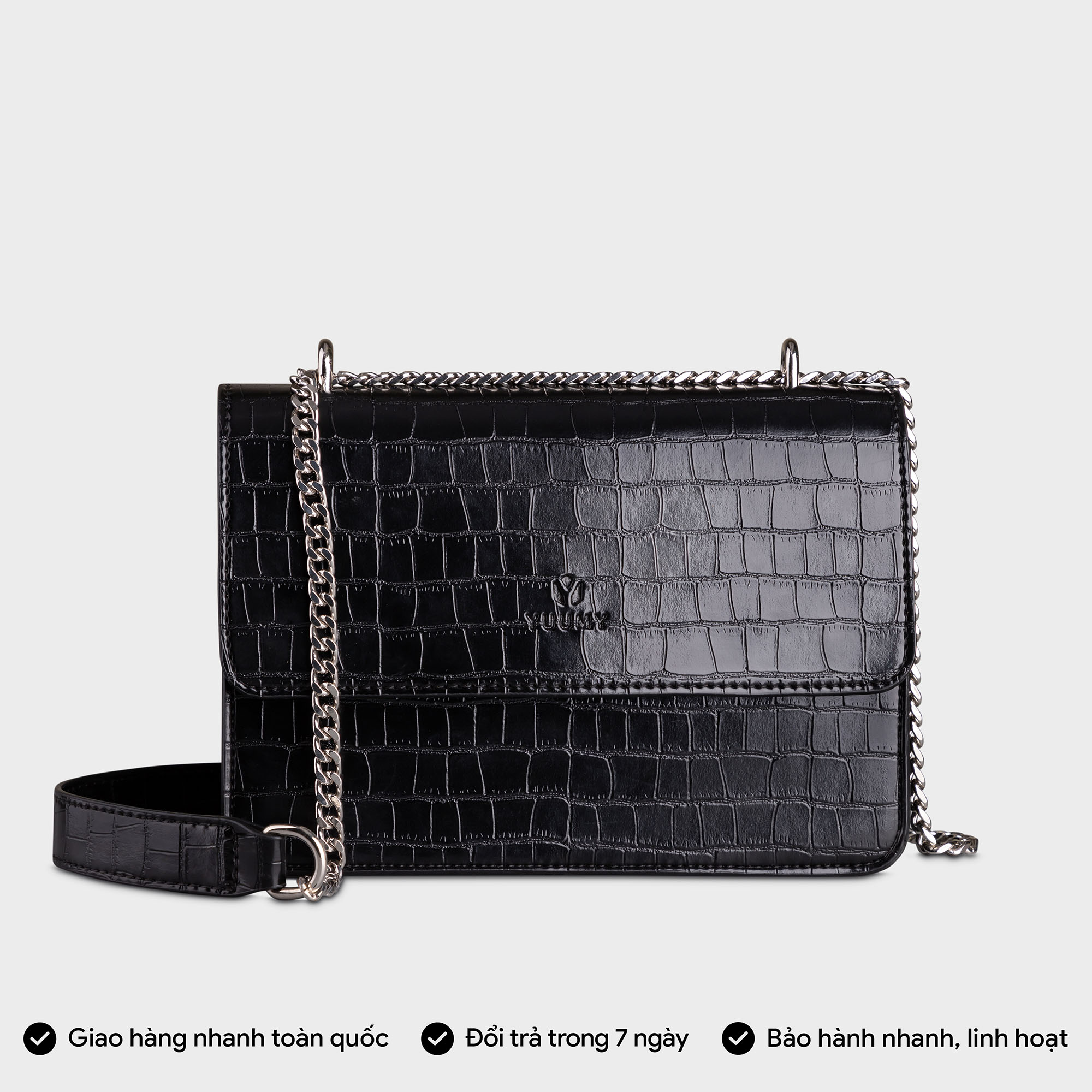 Túi Yuumy ( Thời trang nữ dự tiệc size 21 - Túi đeo chéo da Verein YN158 )