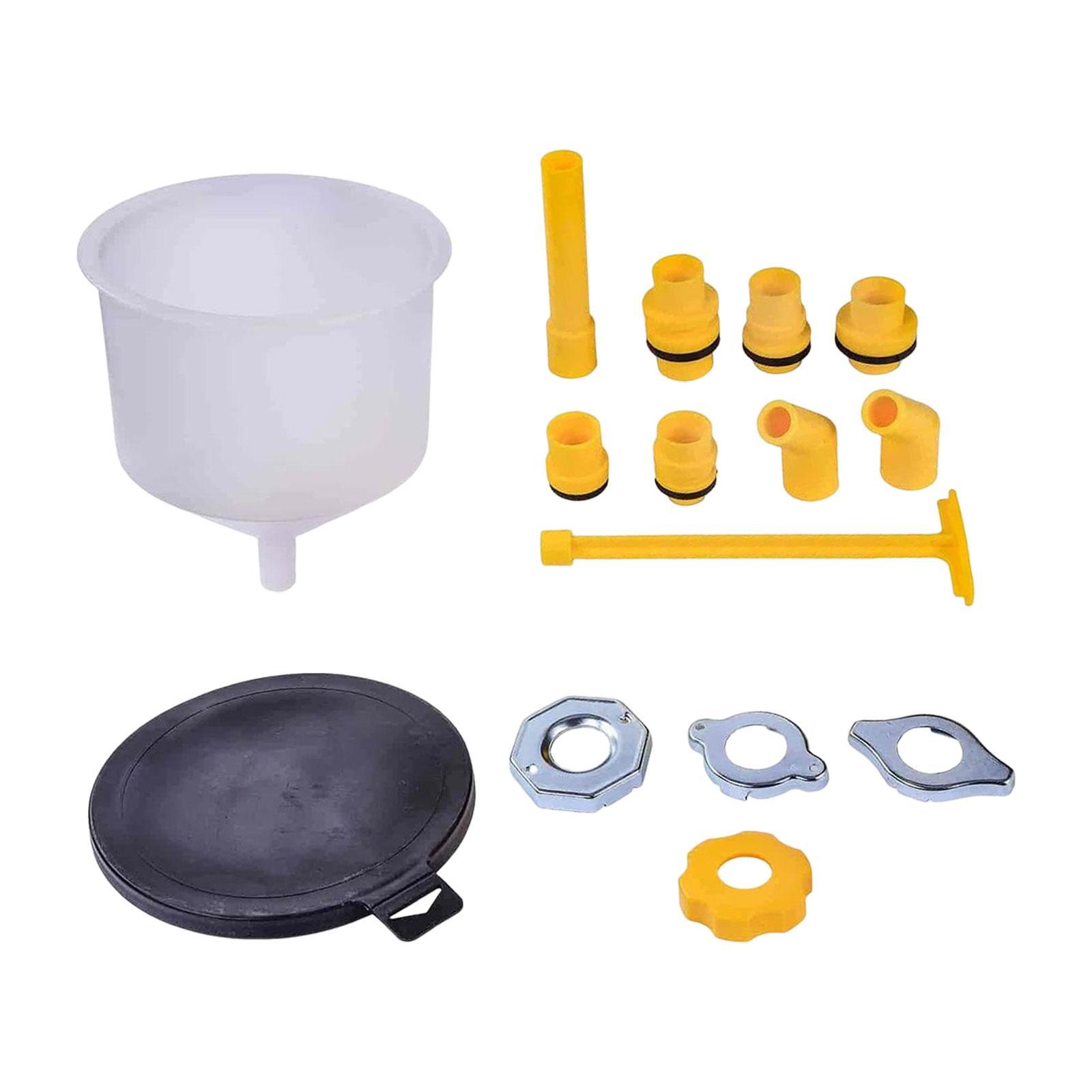 Vehicle  Coolant Filling Funnel Set 15Pcs Simple to Clean Accessory