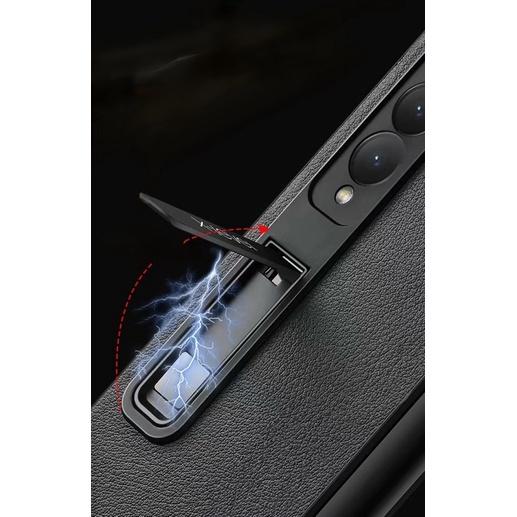 Ốp X-Level Lưng nhựa nhám có gậy chống dành cho Samsung Galaxy Z Fold 4 - Hàng chính hãng