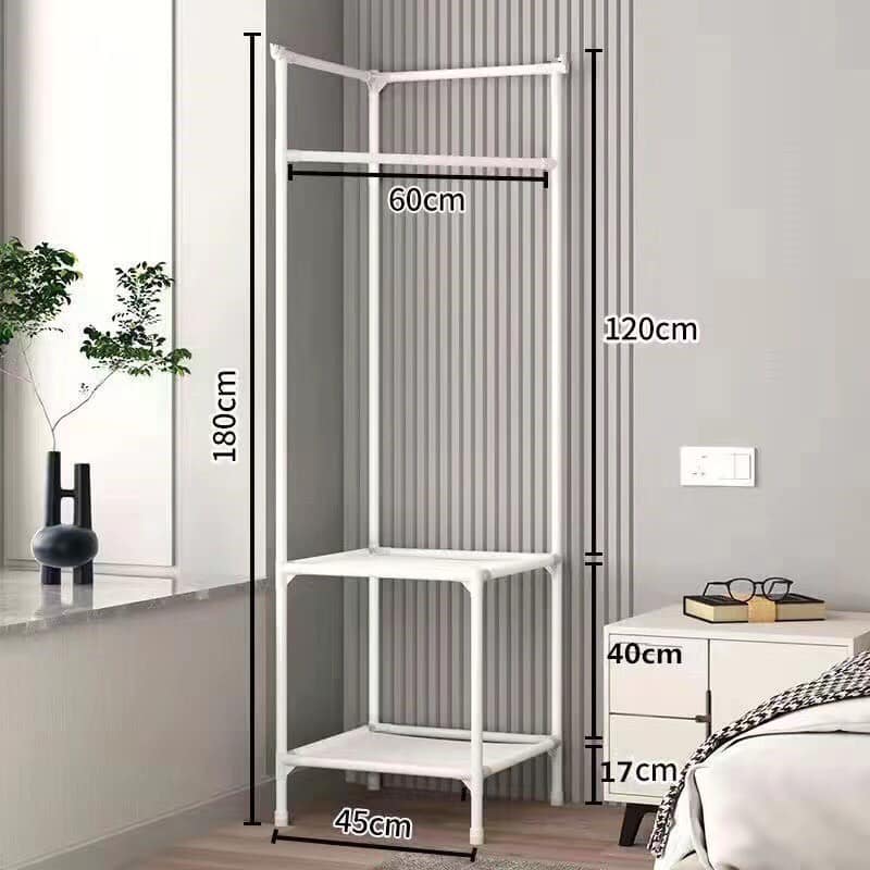 KỆ ĐỂ QUẦN ÁO CHỮ V, KỆ ĐỂ ĐỒ GÓC TƯỜNG TIỆN LỢI