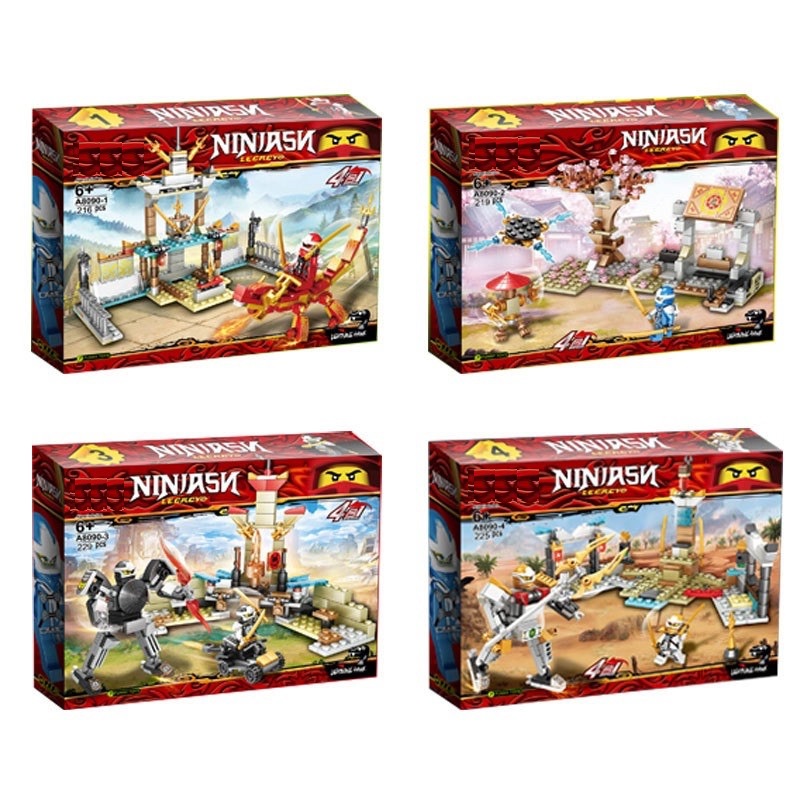 Đồ chơi Lắp Ráp ninjago ngôi đền huyền bí full 4 bộ