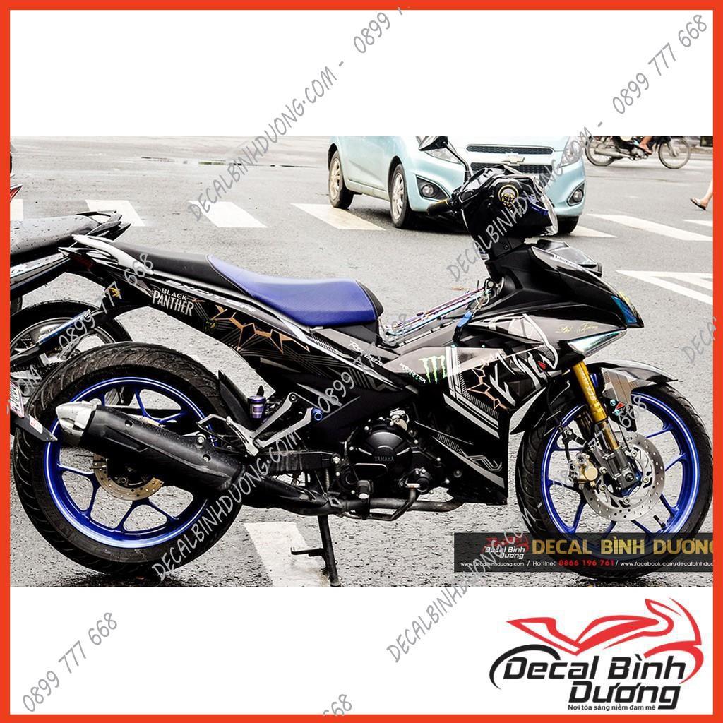 Tem Xe Exciter 150 - Tem Trùm dành cho Exciter 150 Black Panther Xám Đen Lạ Mắt