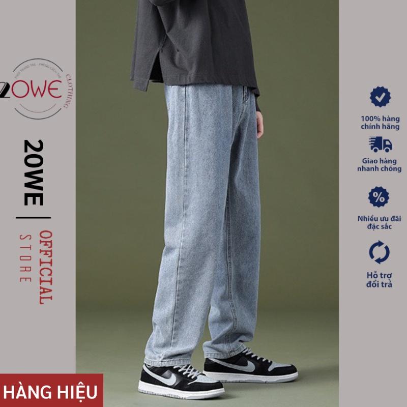 Quần Baggy Jean nam, nư Jeans nam unisex ống suông rộng 20WE hot hit 2021