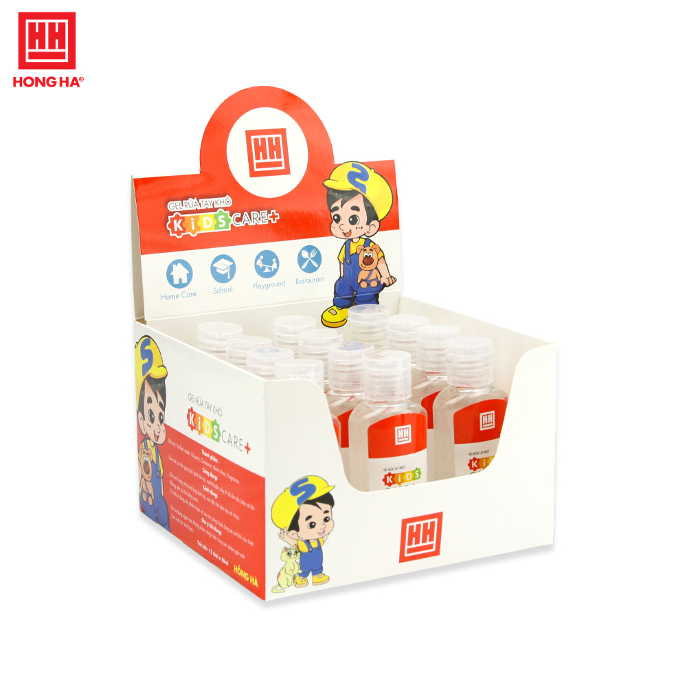 [COMBO CHỐNG DỊCH] Set 7 lọ Gel rửa tay khô Hồng Hà Kids care+ 50ml (8201)