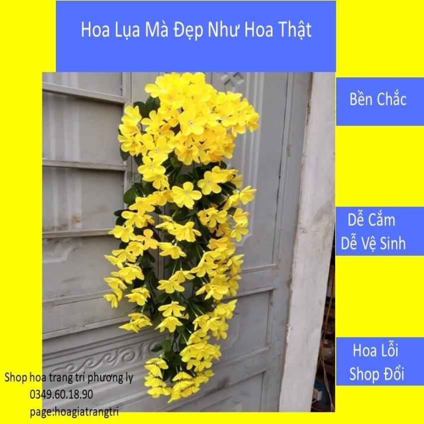 Hoa trang trí tường Rủ đỗ quyên treo tường