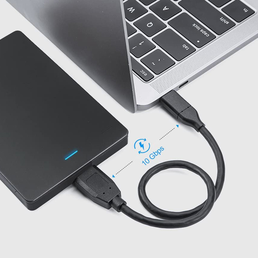 Cáp USB 3.1 Type C Sang Usb 3.0 Micro B Mạ Vàng 0.5m Dành Cho Ổ Cứng Di Động Kết Nối Macbook