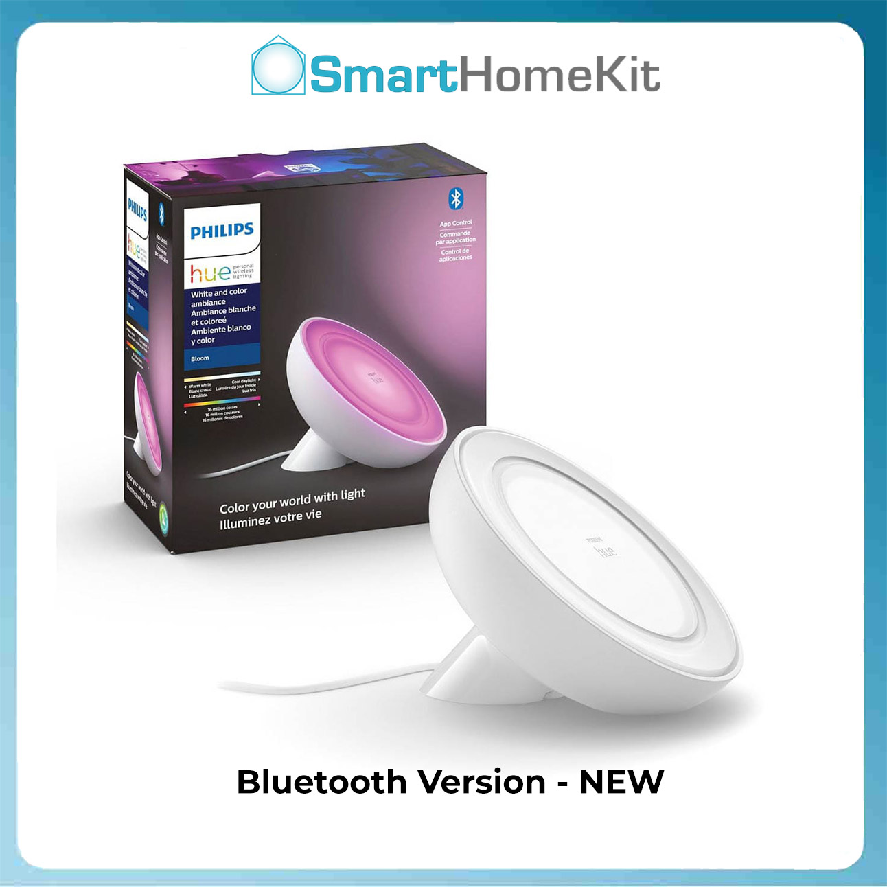 Đèn bàn Philips Hue Bloom White and Color Ambiance Bluetooth Version - Hàng Nhập Khẩu